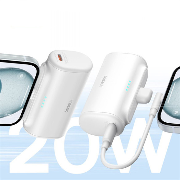 Baseus Compact | Mały Power Bank 5000mAh z szybkim ładowaniem 20W PD USB-C