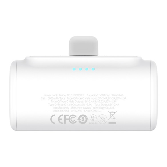 Baseus Compact | Mały Power Bank 5000mAh z szybkim ładowaniem 20W PD USB-C