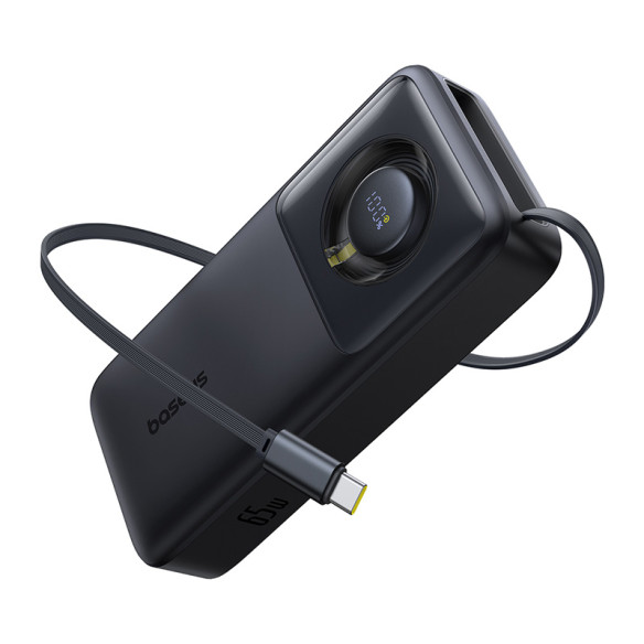 Baseus Free2Pull | Power Bank z wbudowanym kablem USB-C 65W PD 