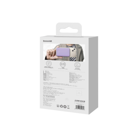 Baseus Magnetic Mini | Power Bank 10000mAh 20W z ładowaniem bezprzewodowym MagSafe Overseas Edition