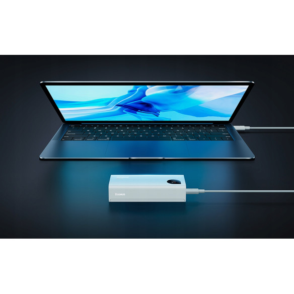 Baseus Adaman2 Digital Display Fast Charge Power Bank 10000mAh 30W White