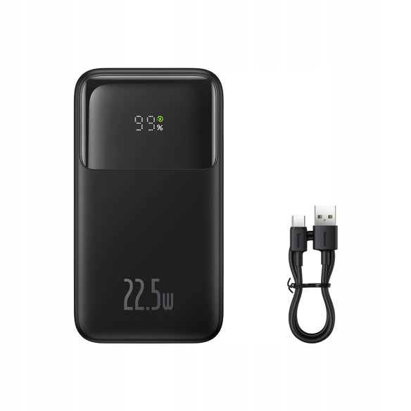 Baseus Comet Series Dual-Cable Digital Display Fast Charge Power Bank 20000mAh 22.5W