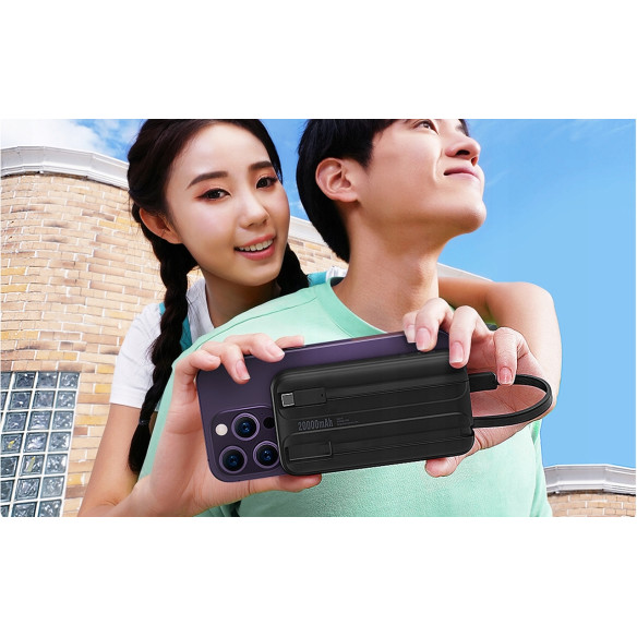 Baseus Comet Series Dual-Cable Digital Display Fast Charge Power Bank 20000mAh 22.5W