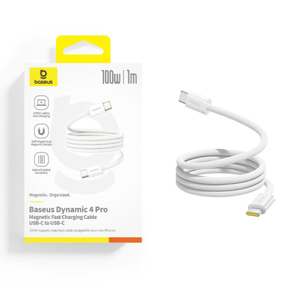 Baseus Dynamic 4 Pro | Kabel magnetyczny USB-C do USB-C 100W PD QC