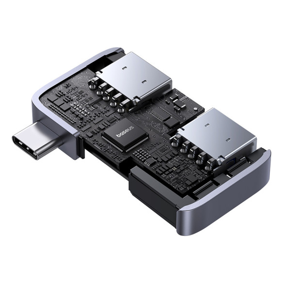 Baseus UltraJoy Series 2 | HUB Adapter USB-C do 2x USB 3.0 5Gb/s, OTG