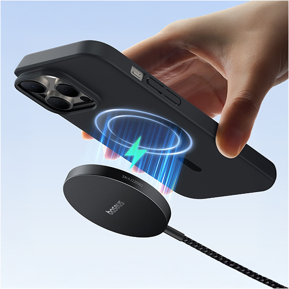 Baseus Simple Mini4 Air Magnetic Wireless Charger Qi2 15W Cluster Black