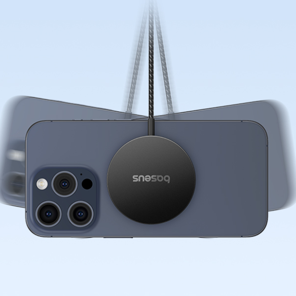 Baseus Simple Mini4 Air Magnetic Wireless Charger Qi2 15W Cluster Black