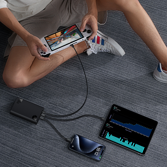 Baseus Adaman Digital Display | Power Bank 22800mAh 140W 2x USB-C, 1x USB-A