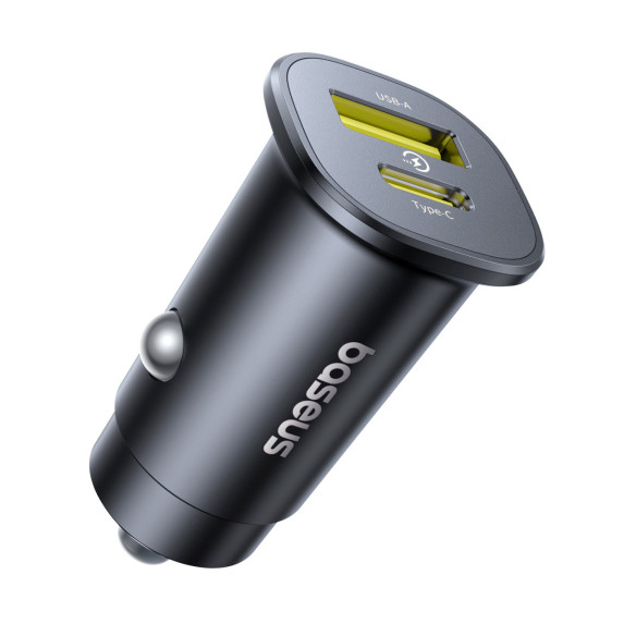 Baseus GoTrip | Ładowarka samochodowa USB-A USB-C PD 30W QC
