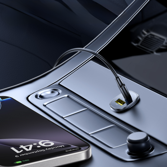 Baseus GoTrip | Ładowarka samochodowa USB-A USB-C PD 30W QC