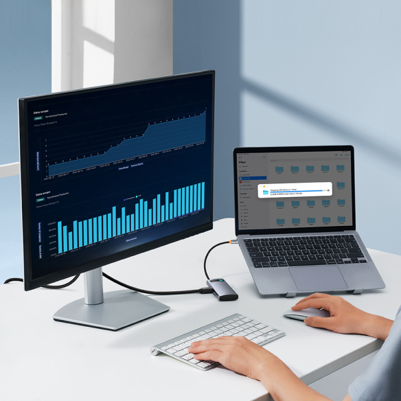Baseus Metal Gleam Series 7-Port | HUB Adapter Przejściówka 7w1 USB-C do HDMI, 3x USB3.0, SD, TF, PD 100W