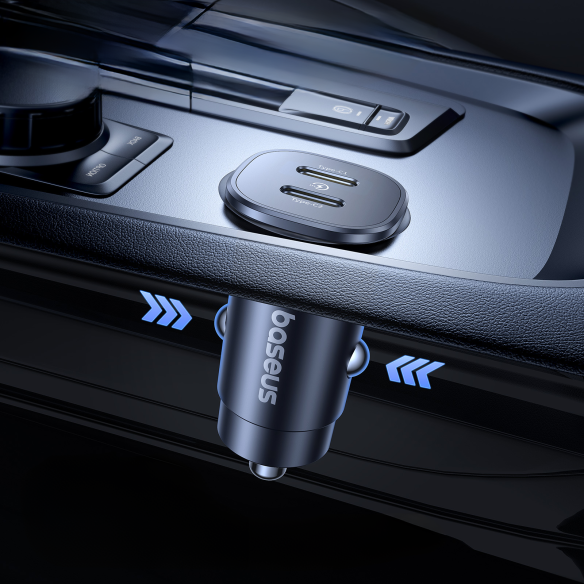 Baseus GoTrip | Ładowarka samochodowa USB-C USB typC 30W PD QC
