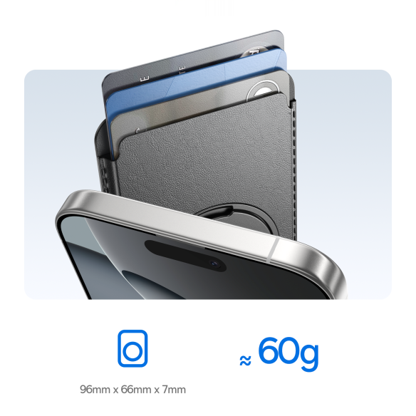 Baseus MagPro 3 | Magnetyczne etui do telefonu na karty dokumenty, podstawka MagSafe