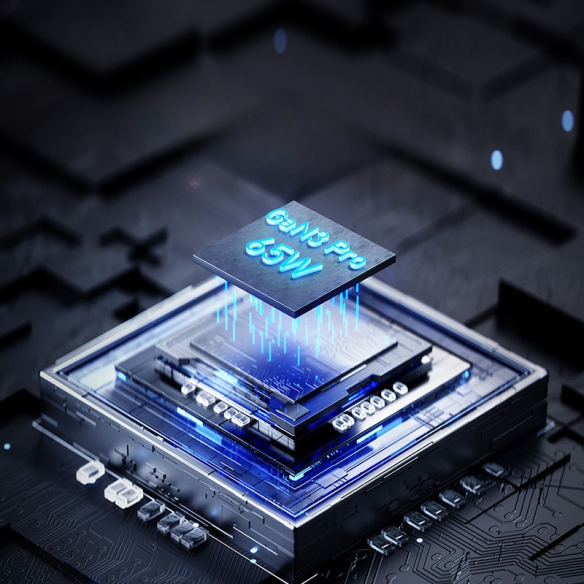 Baseus GaN3 Pro | Listwa zasilająca, ładowarka sieciowa 5 portów 65W USB-C USB-A AC