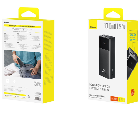 Baseus EnerFill | Power Bank 30000mAh 22.5W PD QC