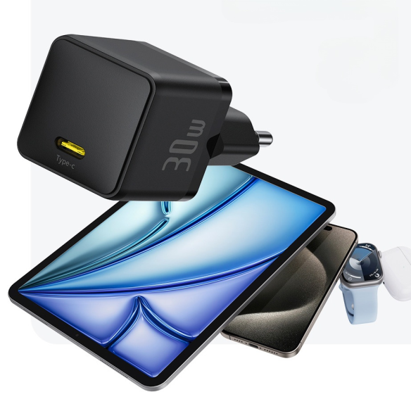 Baseus Palm | Szybka Ładowarka Sieciowa USB-C 30W PD QC