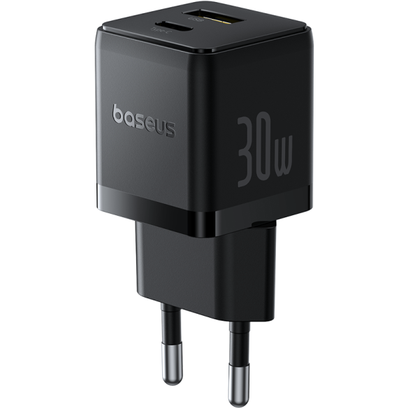 Baseus Palm Szybka Ładowarka Sieciowa C+U 30W EU Cluster Black