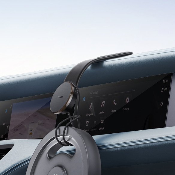 Baseus C02 Pro Series Uchwyt Z Bezprzewodowym Ładowaniem Cluster Black