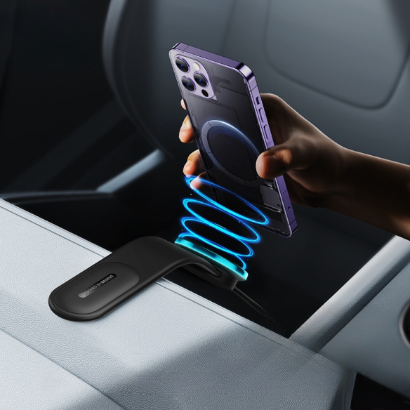 Baseus C02 Pro Series Uchwyt Z Bezprzewodowym Ładowaniem Cluster Black