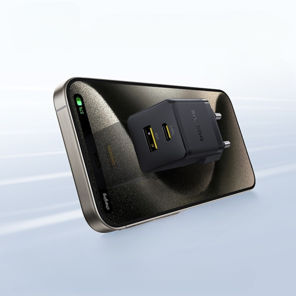 Baseus Palm |  Szybka Ładowarka Sieciowa, Zasilacz USB-C USB-A PD 20W