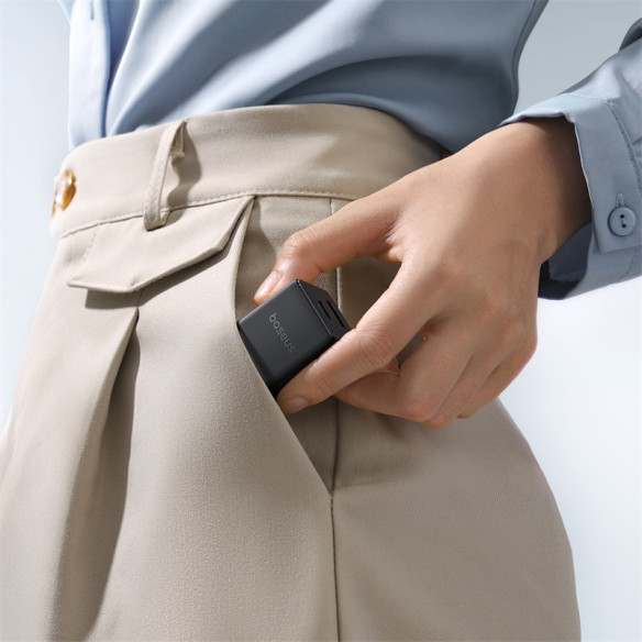 Baseus Palm |  Szybka Ładowarka Sieciowa, Zasilacz USB-C USB-A PD 20W