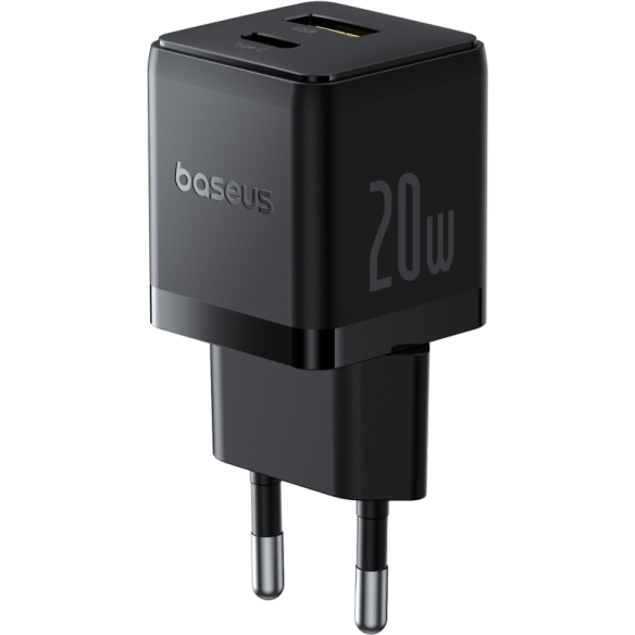 Baseus Palm |  Szybka Ładowarka Sieciowa, Zasilacz USB-C USB-A PD 20W