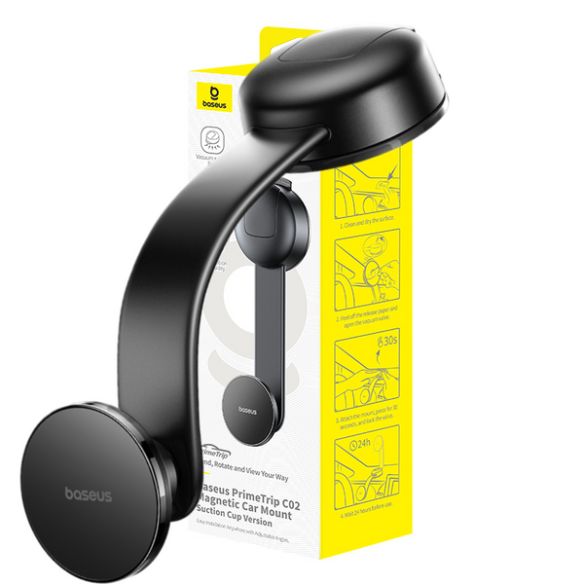 OS-Baseus PrimeTrip C02 Uchwyt Magnetyczny na kokpit Version Cosmic Black