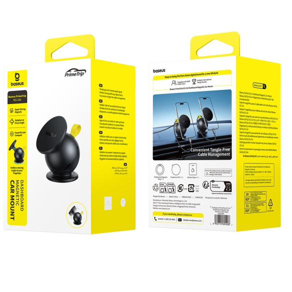 Baseus PrimeTrip VC1 Air Magnetyczny Uchwyt Samochodowy Cosmic Black