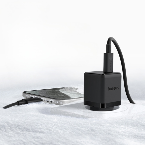 Baseus Palm Szybka Ładowarka Sieciowa 1C 20W EU Cluster Black