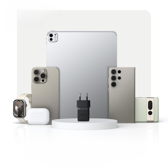 Baseus Palm Szybka Ładowarka Sieciowa 1C 20W EU Cluster Black