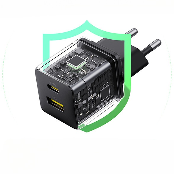 Baseus Palm Szybka Ładowarka Sieciowa 1C 20W EU Cluster Black