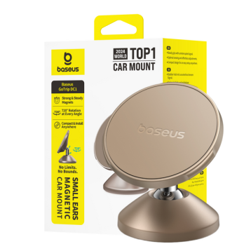 Baseus GoTrip DC1 Small Ears Magnetyczny Uchwyt Samochodowy (Vertical type) Stellar Gold