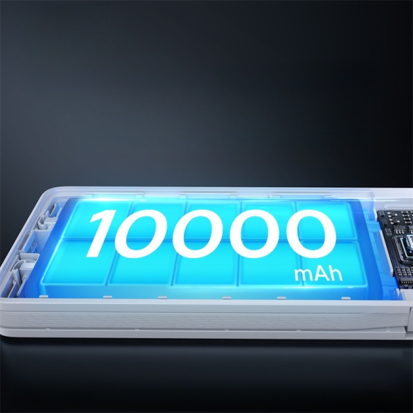 Baseus Airpow Lite Power Bank 10000mAh 22.5W Dual-Cable Moon White