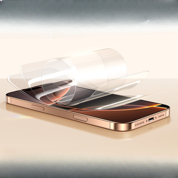 Baseus Full-View 3D HD Hot-Bending Szkło Hatowane iP 16 Pro Clear