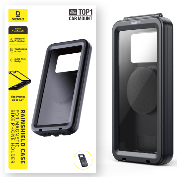 Baseus PrimeTrip VB1 Etui Wodoodporne Bike Handlebar Mount Cosmic Black