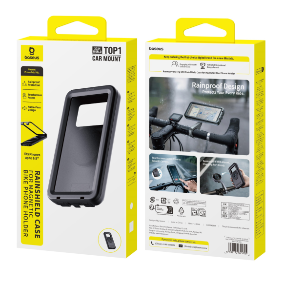 Baseus PrimeTrip VB1 Etui Wodoodporne Bike Handlebar Mount Cosmic Black