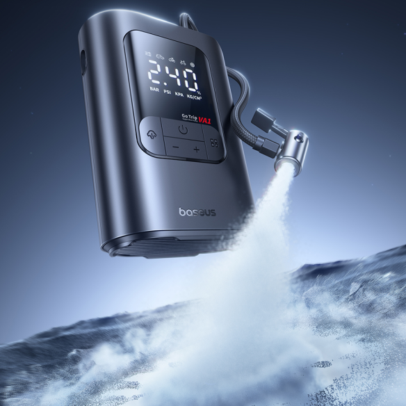 Baseus GoTrip VA1 Super Mini Kompresor 19-Cylinder Cosmic Black