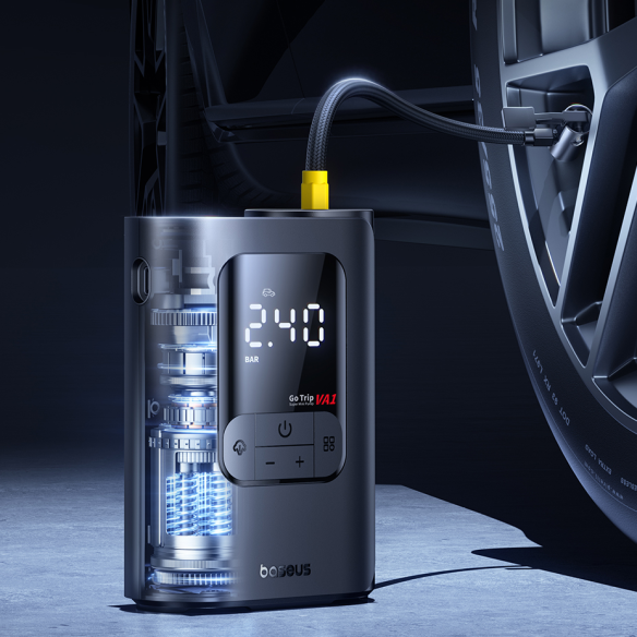 Baseus GoTrip VA1 Super Mini Kompresor 19-Cylinder Cosmic Black