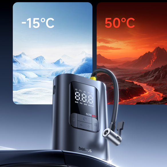 Baseus GoTrip VA1 Super Mini Kompresor 19-Cylinder Cosmic Black