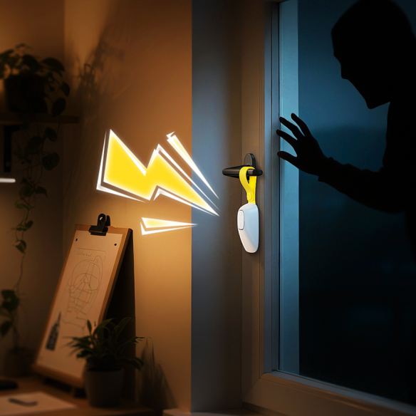 Baseus Heyo Door Stop Alarm Moon White 