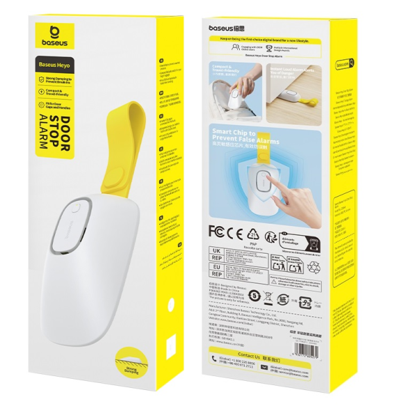 Baseus Heyo Door Stop Alarm Moon White 