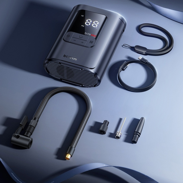 Baseus GoTrip VA1 Super Mini Kompresor 22-Cylinder Cosmic Black	