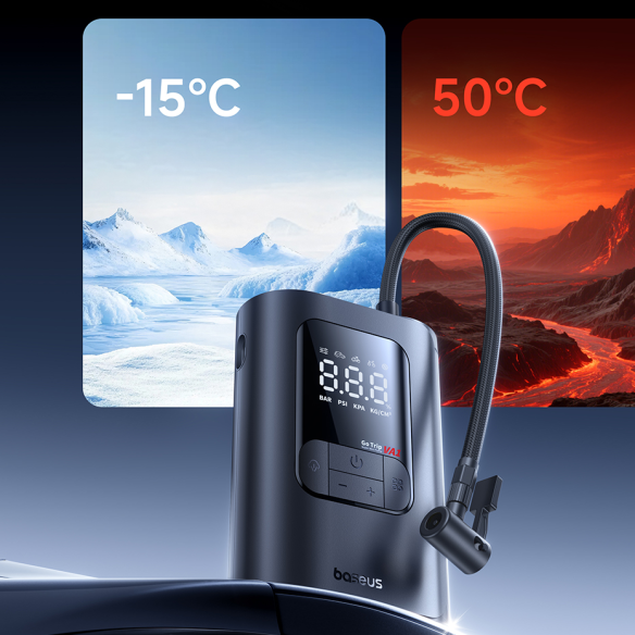 Baseus GoTrip VA1 Super Mini Kompresor 22-Cylinder Cosmic Black	