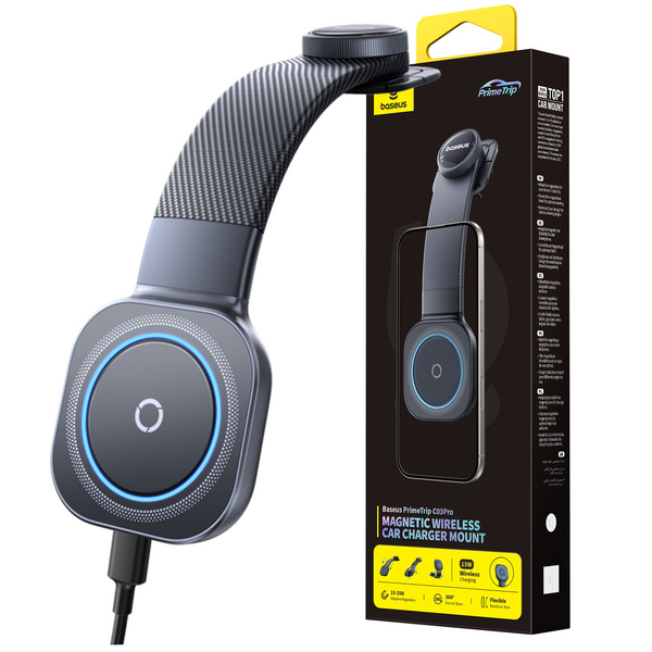 Baseus PrimeTrip C03Pro Uchwyt z Ładowaniem Indukcyjnym