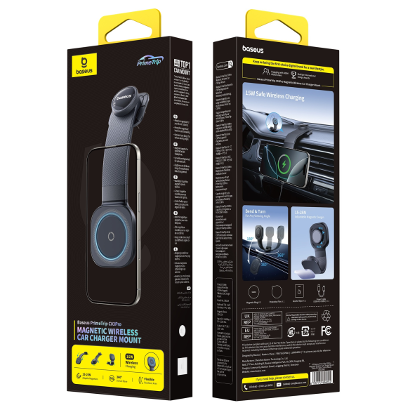 Baseus PrimeTrip C03Pro Uchwyt z Ładowaniem Indukcyjnym