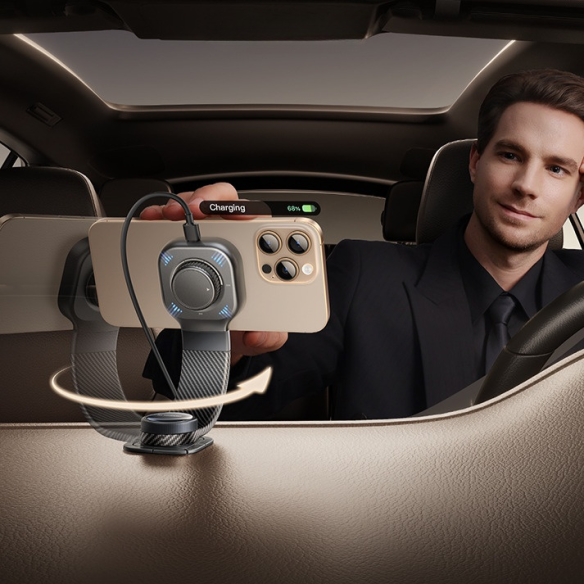 Baseus PrimeTrip C03Pro Uchwyt z Ładowaniem Indukcyjnym