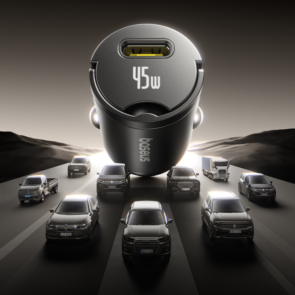 Baseus PrimeTrip VP2 Ładowarka Samochodowa 45W Cosmic Black 