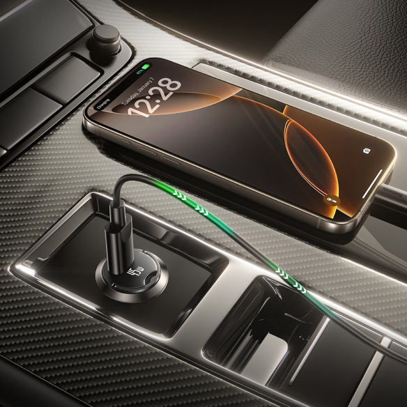 Baseus PrimeTrip VP2 Ładowarka Samochodowa 45W Cosmic Black 