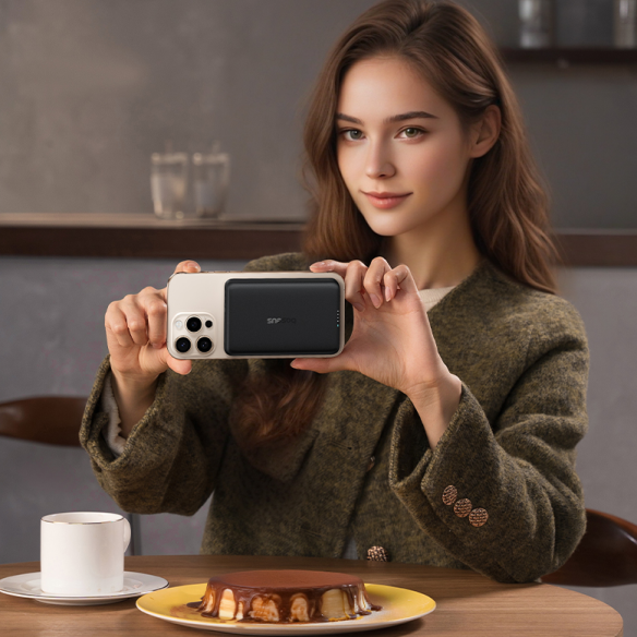 OS-Baseus EnerFill FT11 Power Bank Z Ładowaniem Indukcyjnym 10000mAh 27W Cosmic Black