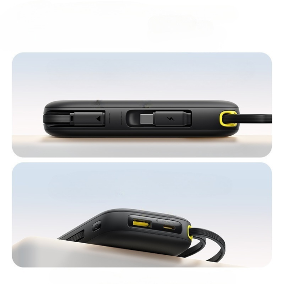 OS-Baseus EnerFill FC31 Qpow 3 Digital Display Power Bank with USB-C+iP Cables 20000mAh 45W Cosmic Black